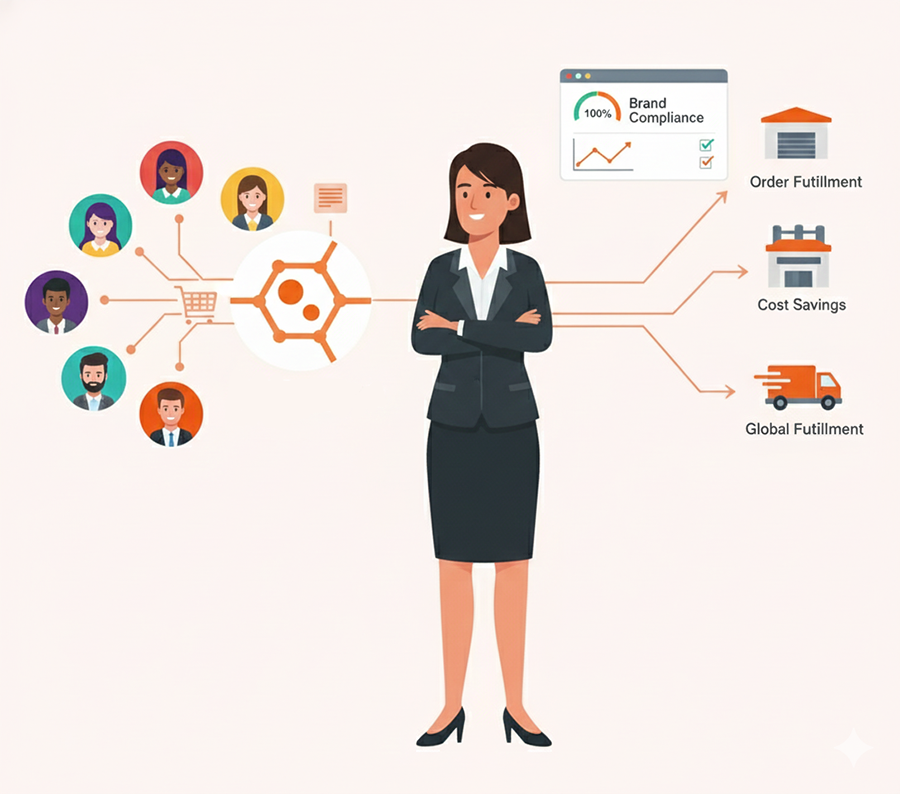 Corporate print management